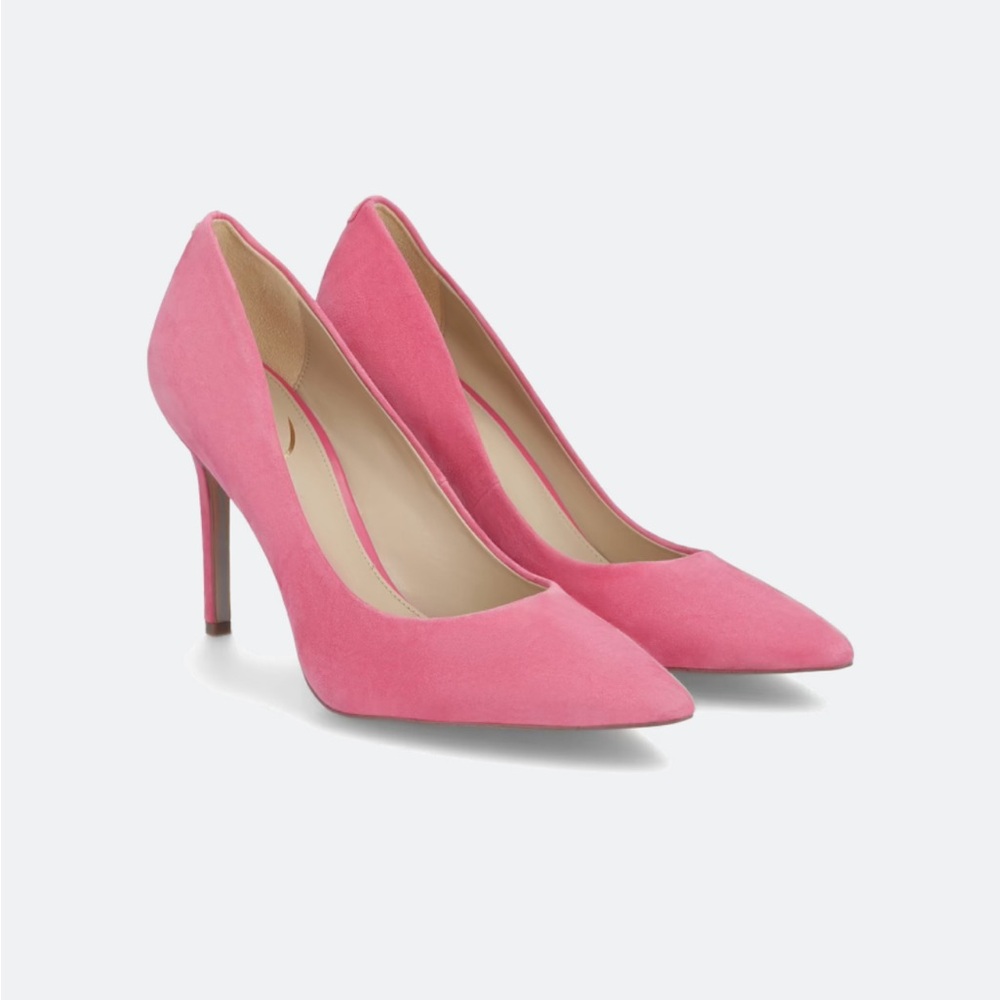 Sam Edelman Pink Suede Pointed Pumps
